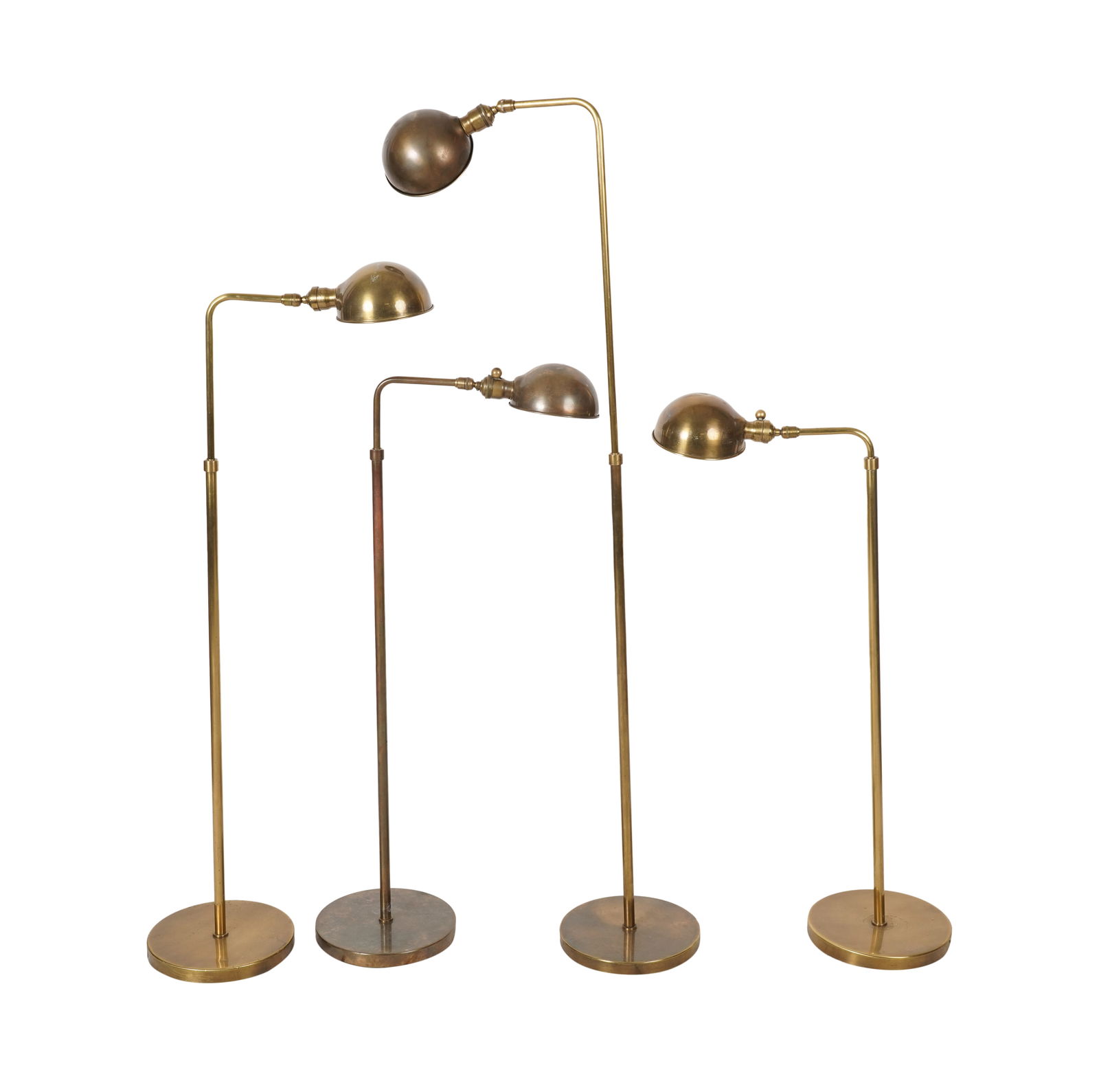 A Set of Four Brass Apothecary Lamps (1 of 8)