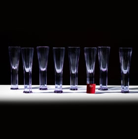 Moser for Marc Jacobs: Eight Champagne Flutes