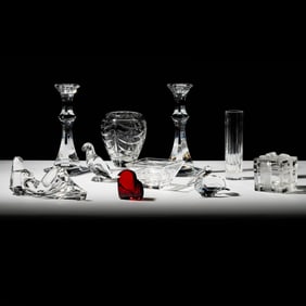 A Group of Crystal Table Articles