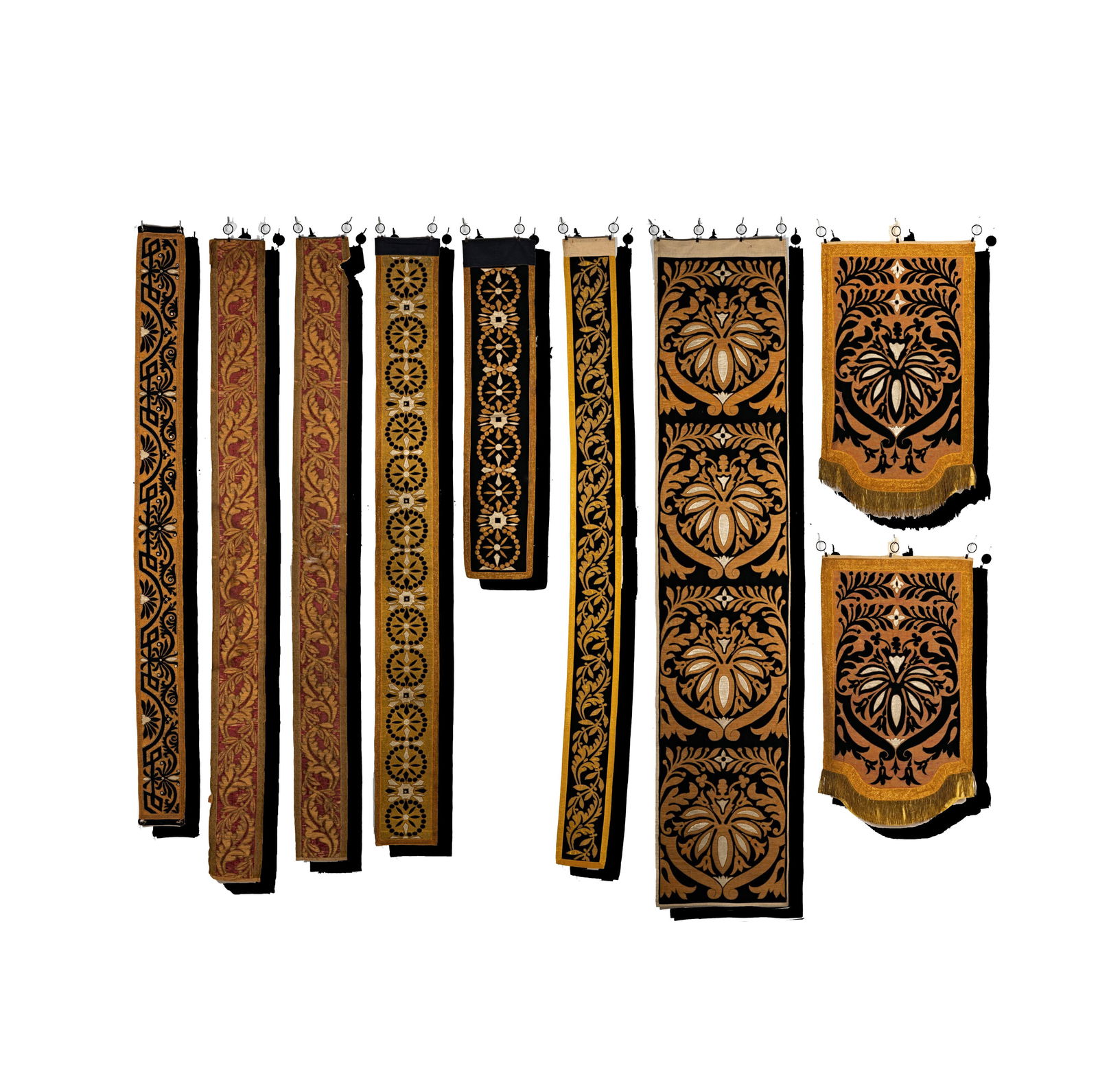 A Group of Antique Embroidery Panels (1 of 20)