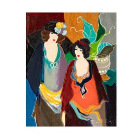 Itzchak Tarkay, Serbian/Israeli 1935-2012, Ladies Standing