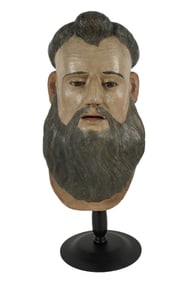 An Antique Spanish Colonial Head of a Saint