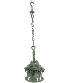 A Pair of Asian Bronze Lanterns