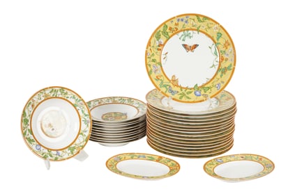An Hermes Porcelain Partial Service
