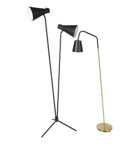 Two Contemporary Floor Lamps