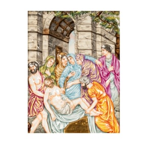 A Framed Capodimonte Porcelain Plaque