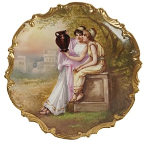 A Limoges Porcelain Cabinet Plate
