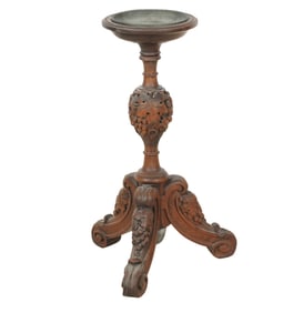 A Victorian Carved Wood Stand