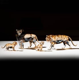A Group of Swarovski Crystal Figures