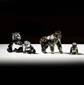 A Group of Four Swarovski Crystal Animal Figures