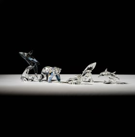 A Group of Four Swarovski Crystal Animal Figures