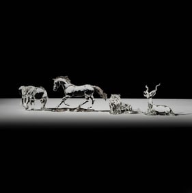 A Group of Four Swarovski Crystal Animal Figures