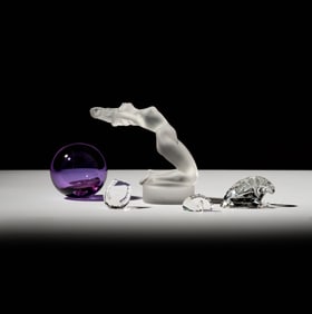 A Group of Crystal Table Ornaments