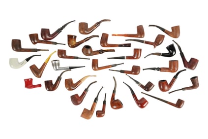A Collection of Vintage and Antique Tobacco Pipes
