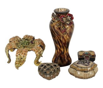 A Group of Jay Strongwater Enamels