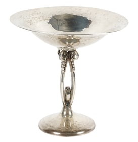 An American Sterling Compote in the Style of George Jensen