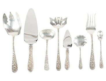 A Group of Stieff Sterling Flatware Serving Pieces