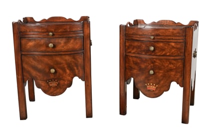 A Pair of Theodore Alexander Mahogany End Tables
