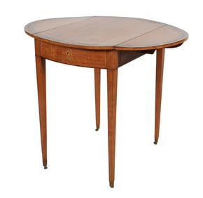 An English Painted Satinwood Pembroke Table