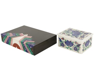 Two Specimen Stone Boxes