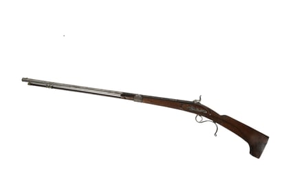 A Spanish Silver and Gilt Metal-Inlaid Musket