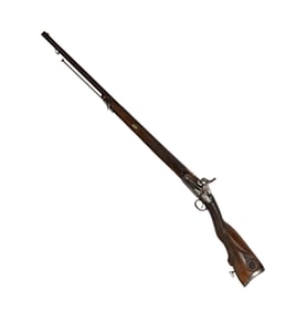 A Spanish Silver and Gilt Metal-Inlaid Musket
