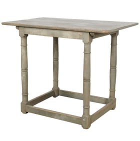A Grey-Painted Wood Side Table
