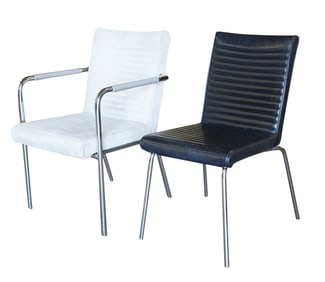 An Offecct Armchair and Side Chair