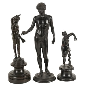 Three Classical-Style Bronze Figures
