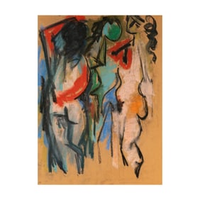 Hans Gustav Burkhardt, Los Angeles, CA 1904-1994, Untitled (Nude Figural Group)