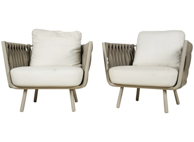 A Pair of Patio Armchairs