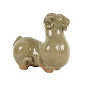 A Chinese Celadon-Glazed Water Dropper