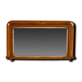 An Inlaid Overmantel Mirror