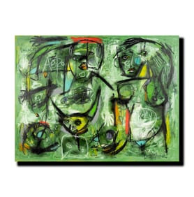 Laurent Proneur, French B. 1969, Green Meeting
