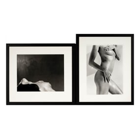 Two Framed Photographic Prints of Female Nudes