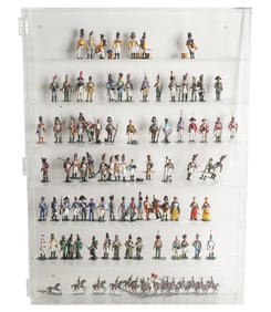 A Collection of Miniature Painted Metal Soldiers