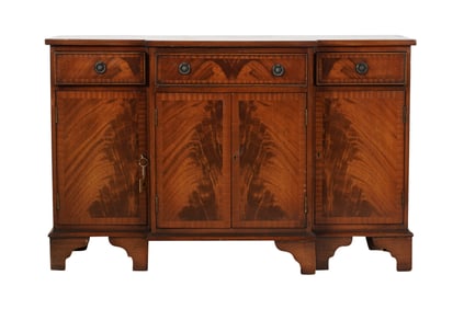 A Georgian-Style Mahogany Side Cabinet