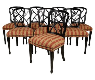 A Set of Eight Kindel Dining Chairs
