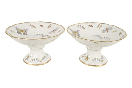 A Pair of Anna Weatherley Designs Porcelain Compotes