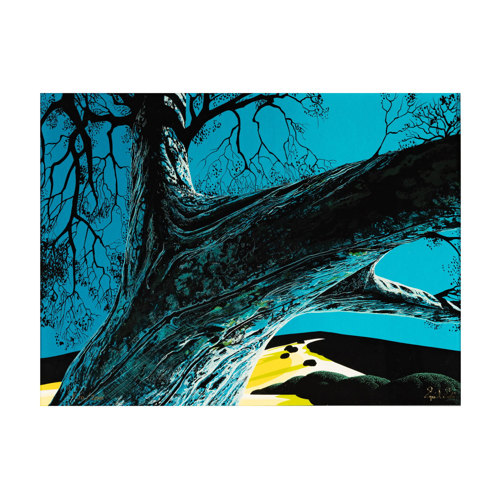 Eyvind Earle, Carmel, CA 1916-2000, Distant Meadow (1 of 9)