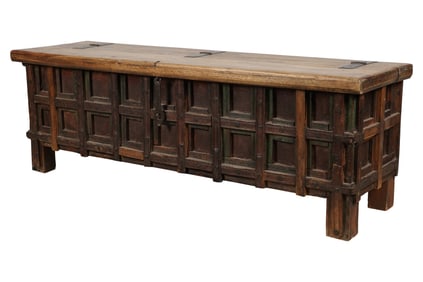 An Iron-Mounted Blanket Chest