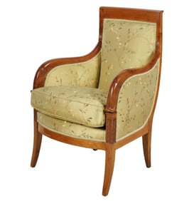 An Antique French Empire-Style Chair