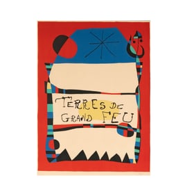 Joan Miro, Spanish 1893-1983, Terres De Grand Feu