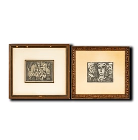 Georges Aubert After Georges Rouault, French 1871-1958, Two Works