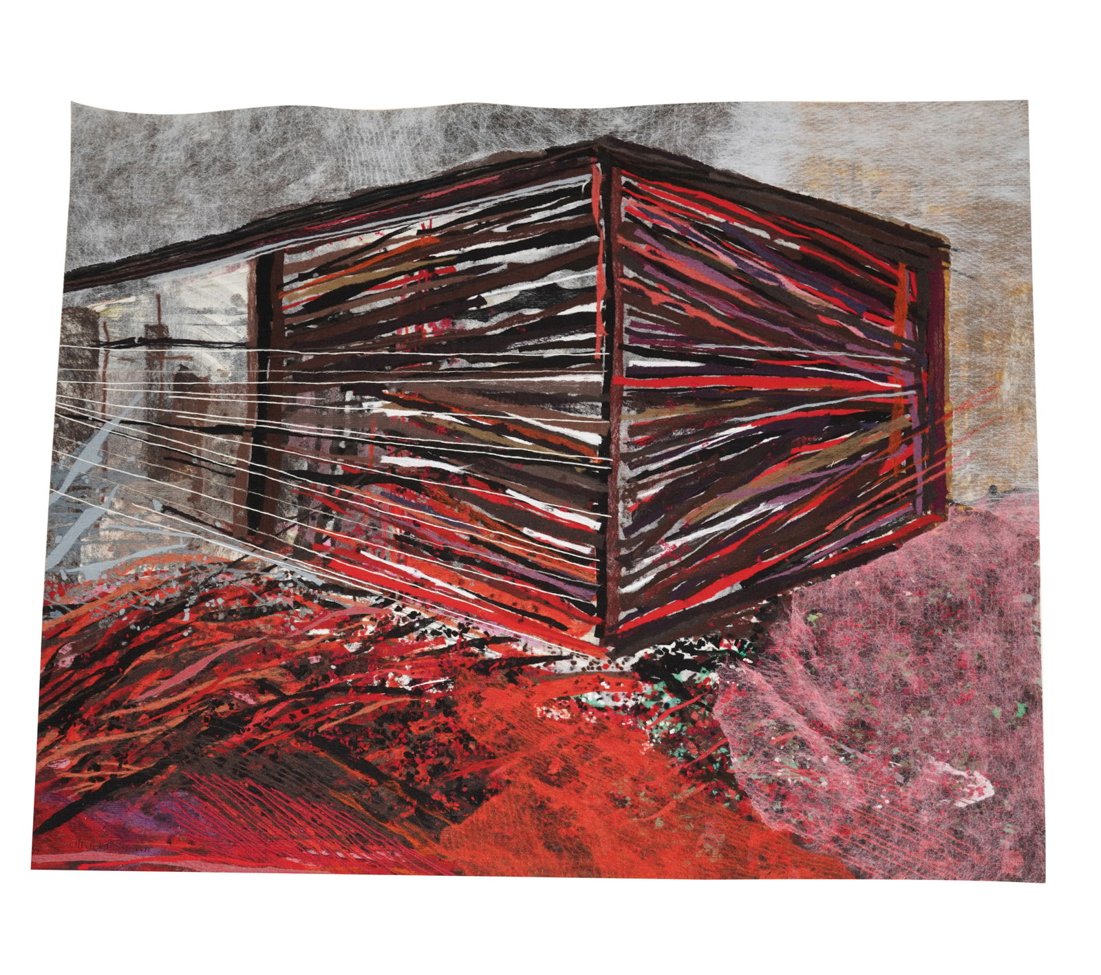 Calman Shemi, Argentine B.1939, K: Calman Shemi Argentine B.1939 K hand dyed wool tapestry signed and titled in ink verso 63 1/2 x 73 1/2 in. (161.3 x 186.7 cm.) Notes: This item does not qualify for in-house shipping. Please see our p