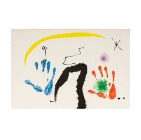 After Joan Miro, Spanish 1893-1983, Les Mains (The Hands)