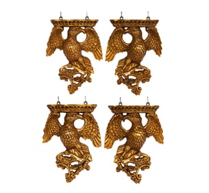 A Set of Four Giltwood Brackets