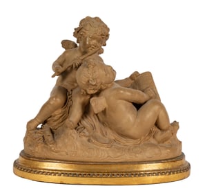 Fernand Cian (1886 - 1954): Cherubs Making Music