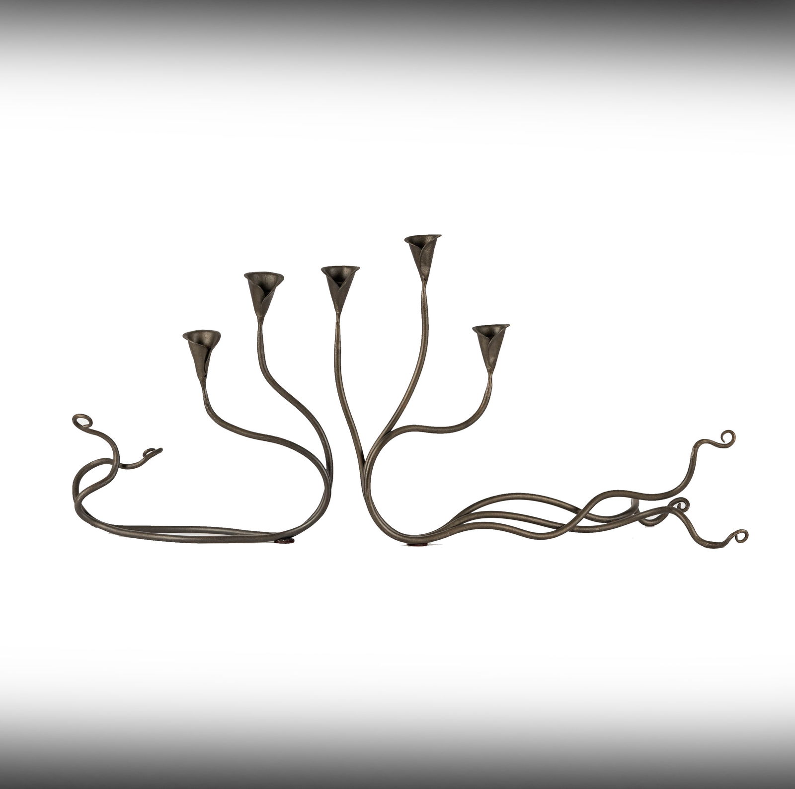 Two Modernist Metal Candlestands (1 of 9)