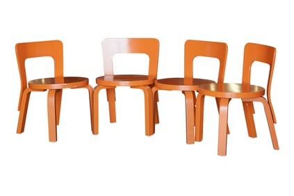Four Alvar Aalto Children's Chairs